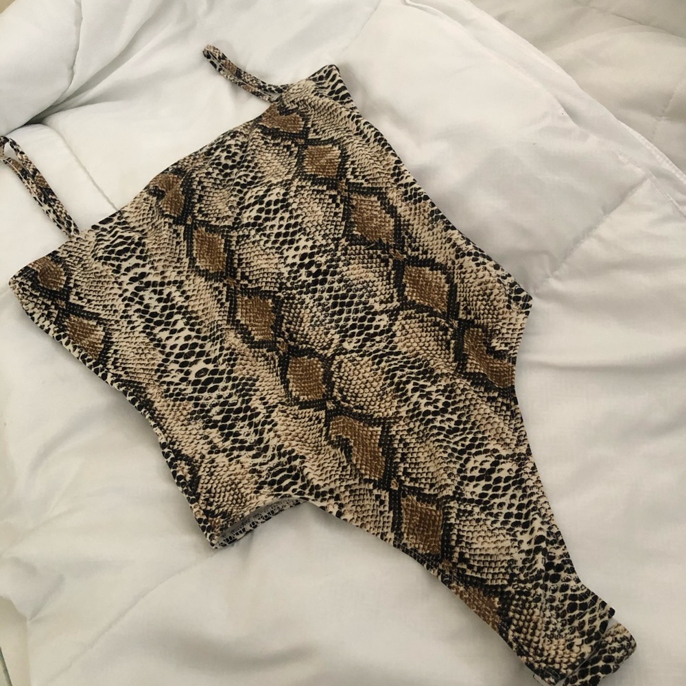 Snakeprint Bodysuit